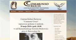 Desktop Screenshot of communiocrucis.pl
