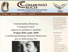 Tablet Screenshot of communiocrucis.pl